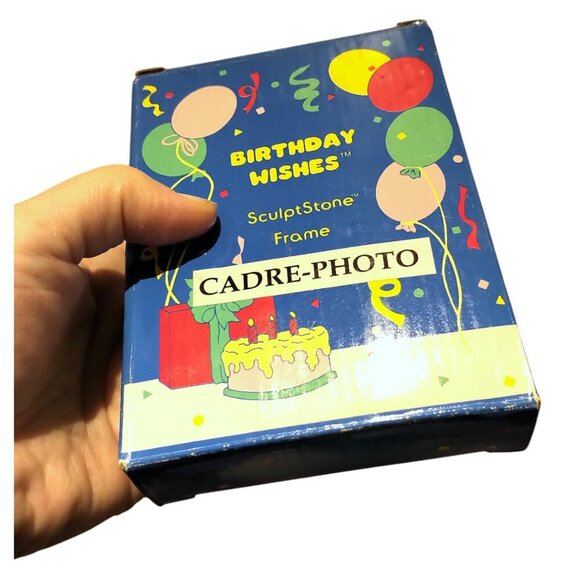 2/$70🐞RARE NWT Vintage RUSS 3D Resin Birthday Picture Frame BD Gift Photo Frame - Picture 3 of 15